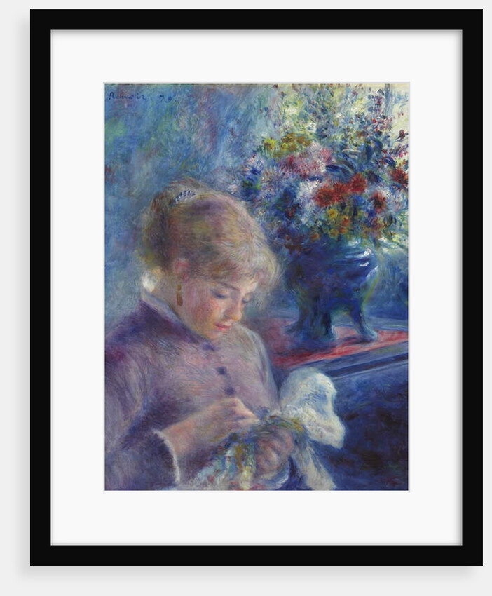 Young Woman Sewing, 1879 by Pierre Auguste Renoir