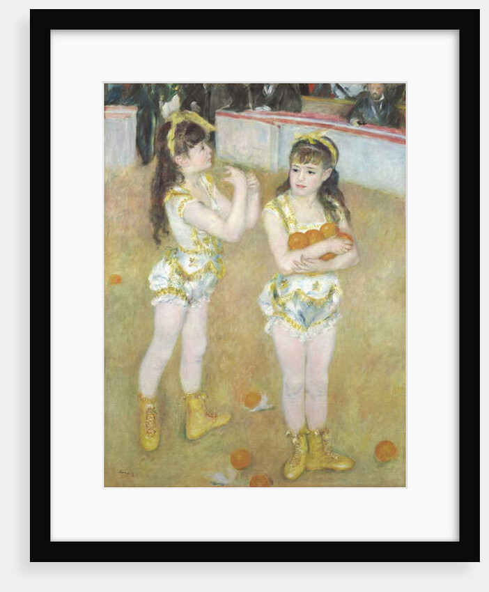 Acrobats at the Cirque Fernando, Francisca and Angelina Wartenberg, 1879 by Pierre Auguste Renoir