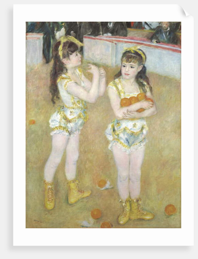 Acrobats at the Cirque Fernando, Francisca and Angelina Wartenberg, 1879 by Pierre Auguste Renoir