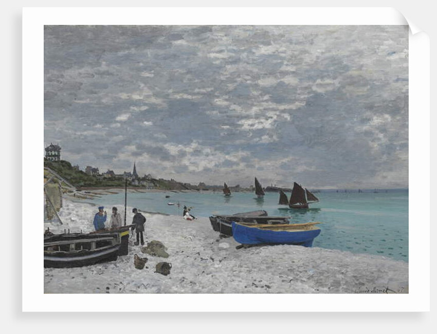 The Beach at Sainte-Adresse, 1867 by Claude Monet
