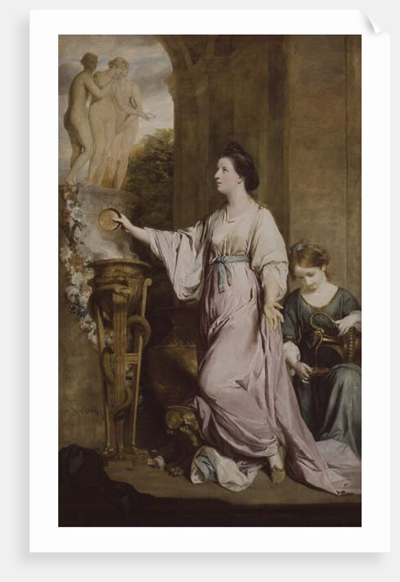 Lady Sarah Bunbury Sacrificing to the Graces, 1763-65 by Joshua Reynolds