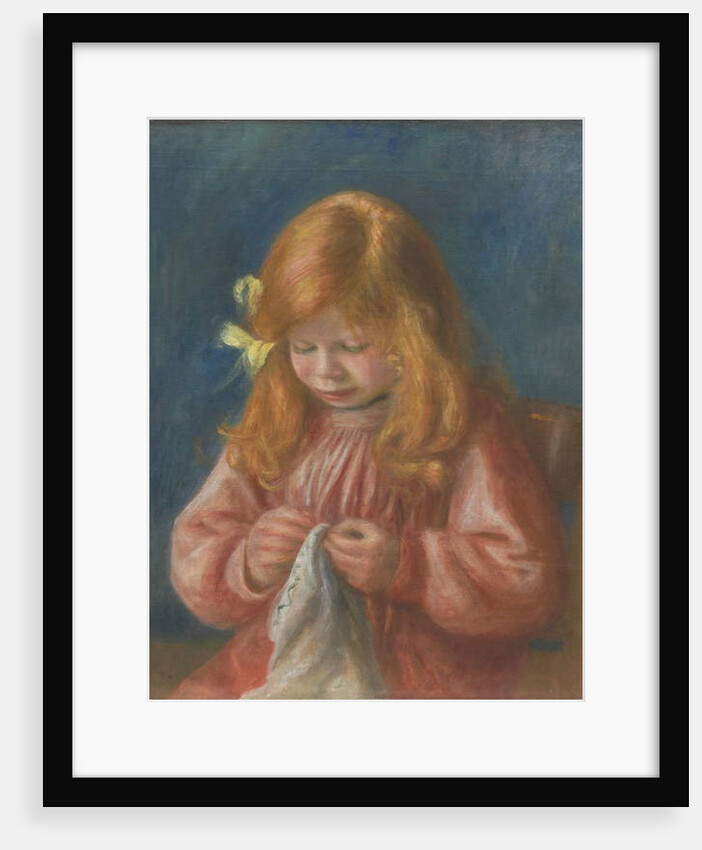 Jean Renoir Sewing, 1899-1900 by Pierre Auguste Renoir