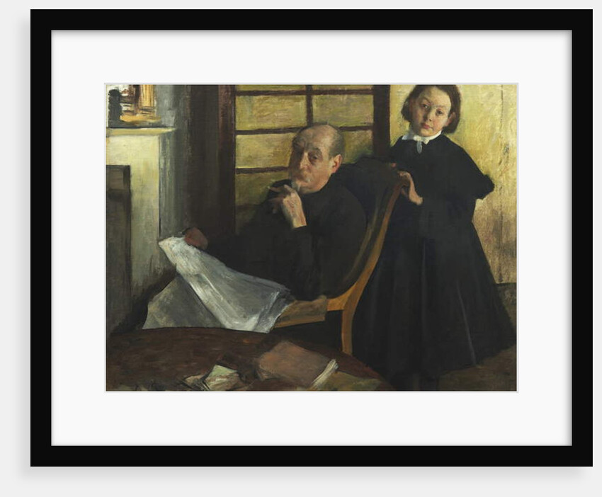 Henri Degas and His Niece Lucie Degas, 1875-76 by Edgar Degas