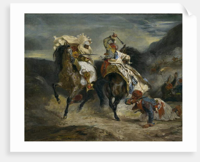 The Combat of the Giaour and Hassan, 1826 by Ferdinand Victor Eugene Delacroix