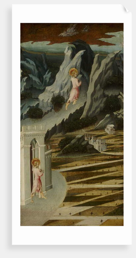 Saint John the Baptist Entering the Wilderness, 1455-60 by Giovanni di Paolo