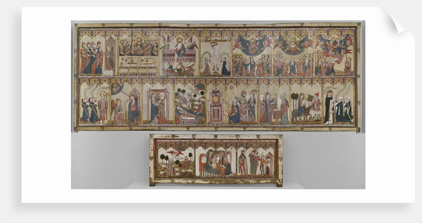 Retable and Frontal of the Life of Christ and the Virgin, Ayala Altarpiece, 1396 by Spanish School