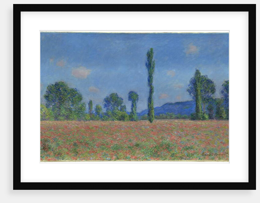 Poppy Field, Giverny, 1890-91 by Claude Monet