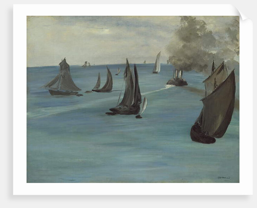 Steamboat Leaving Boulogne, 1864 by Edouard Manet