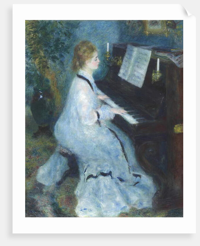 Woman at the Piano, 1875-76 by Pierre Auguste Renoir