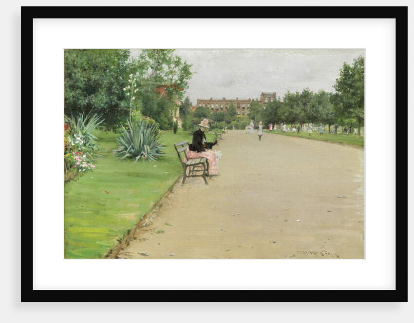 A City Park, c.1887 by William Merritt Chase