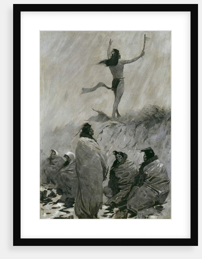 The Fire Eater Raised His Arms to the Thunder Bird, c.1900 by Frederic Remington