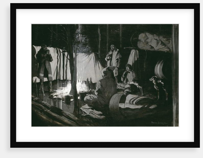 First and Best Camp of the Trip, 1895 by Frederic Remington