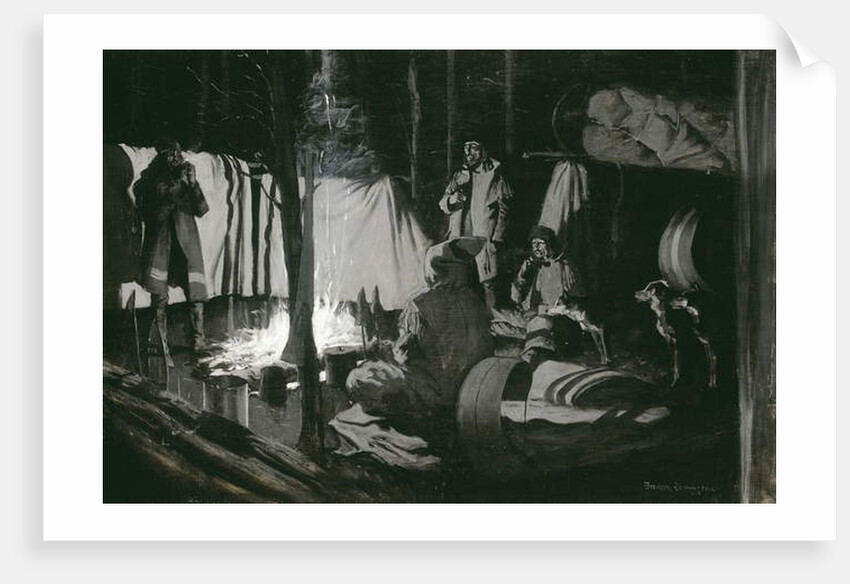 First and Best Camp of the Trip, 1895 by Frederic Remington