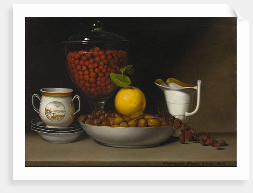 Still Life - Strawberries, Nuts, c.1822 by Raphaelle Peale