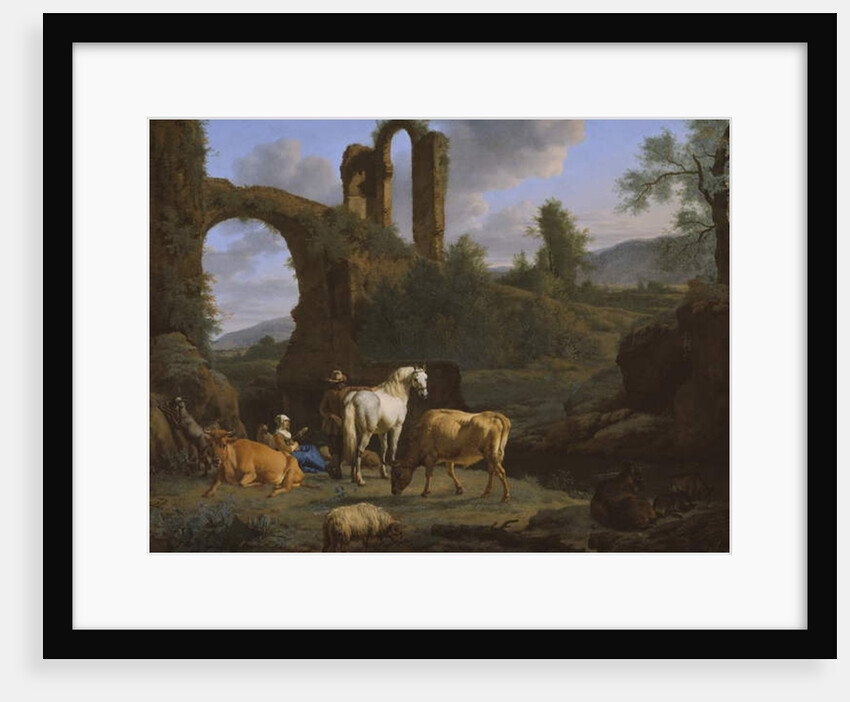 Pastoral Landscape with Ruins, 1664 by Adriaen van de Velde
