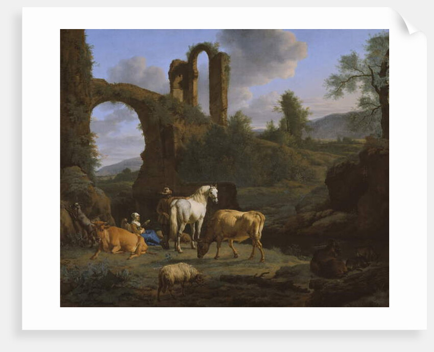 Pastoral Landscape with Ruins, 1664 by Adriaen van de Velde