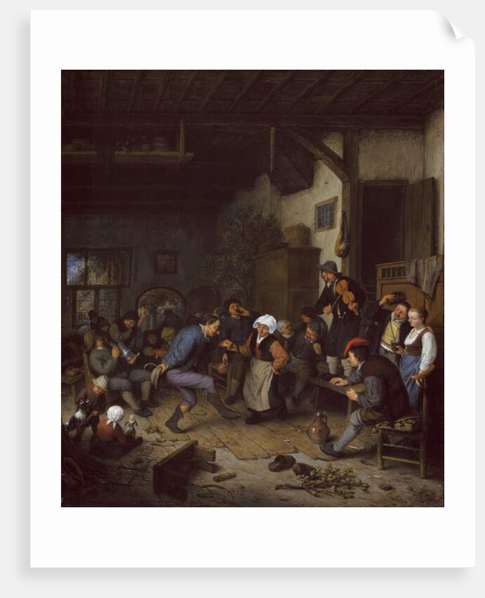 Merrymakers in an inn, 1674 by Adriaen Jansz. van Ostade