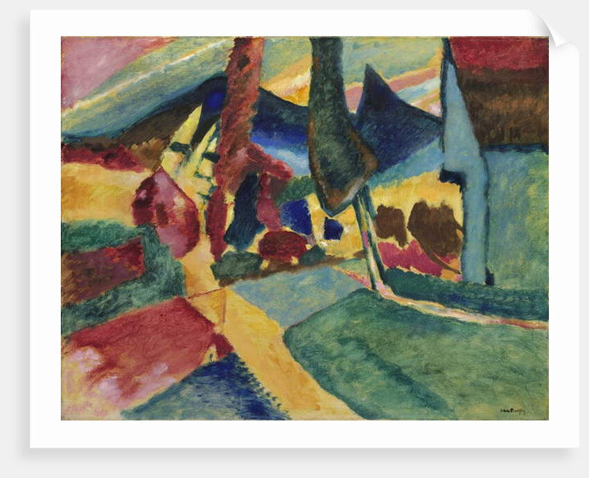 Landscape with Two Poplars, 1912 by Wassily Kandinsky