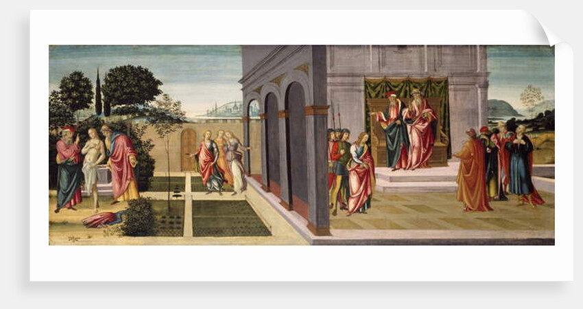 Susanna and the Elders in the Garden, and the Trial of Susanna before the Elders, c.1500 by Master of Apollo and Daphne