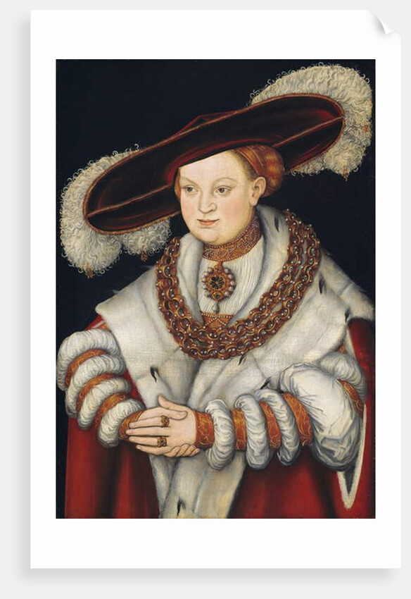 Portrait of Magdalena of Saxony, Wife of Elector Joachim II of Brandenburg, c.1529 by Lucas the Elder Cranach