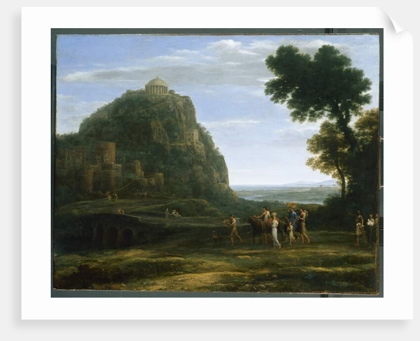 View of Delphi with a Procession, 1673 by Claude Lorrain