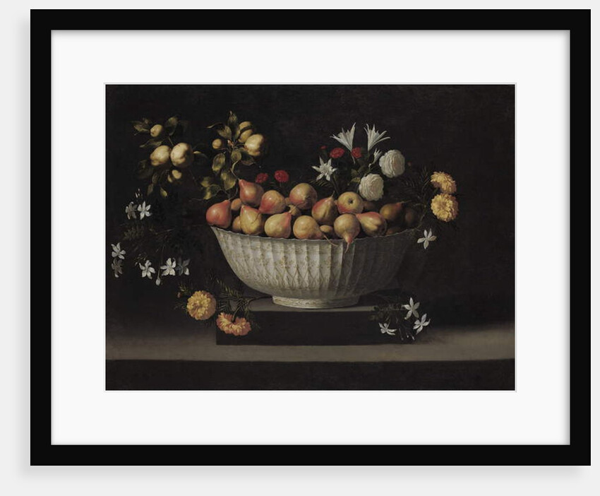 Flowers and Fruit in a China Bowl, c.1645 by Juan de Zurbaran