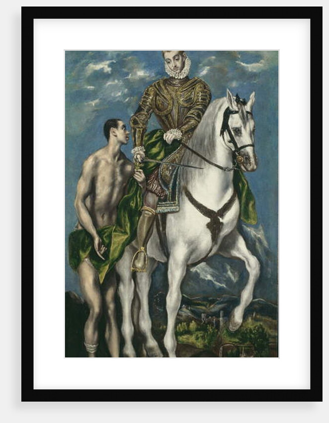 Saint Martin and the Beggar, 1597-1600 by El (1541-1614) Greco