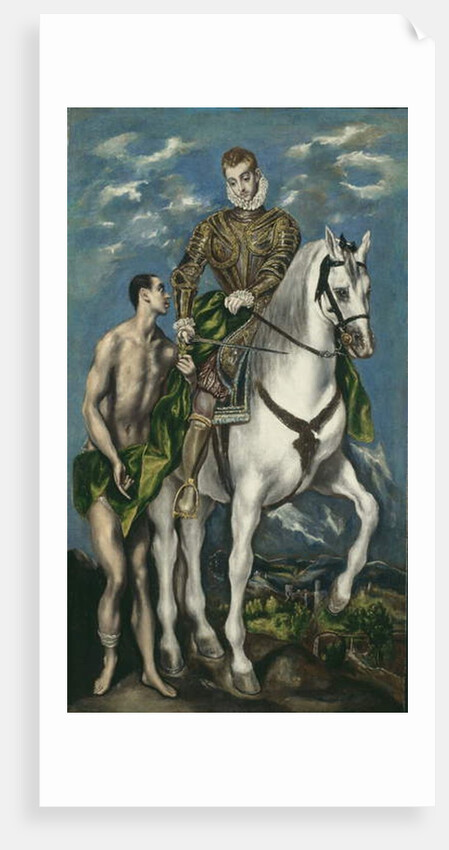 Saint Martin and the Beggar, 1597-1600 by El (1541-1614) Greco