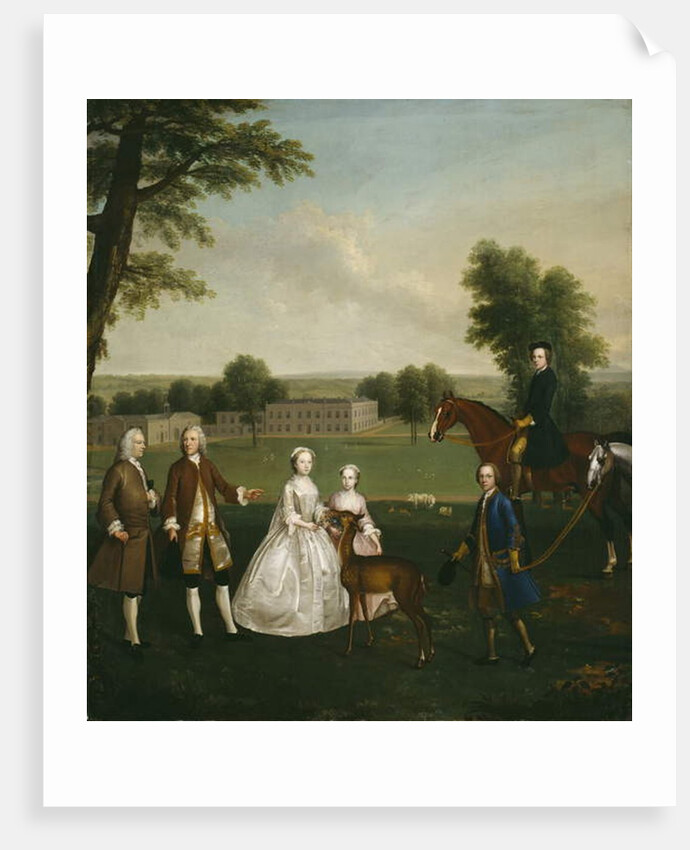 Thomas Lister and Family at Gisburne Park, 1740-41 by Arthur Devis