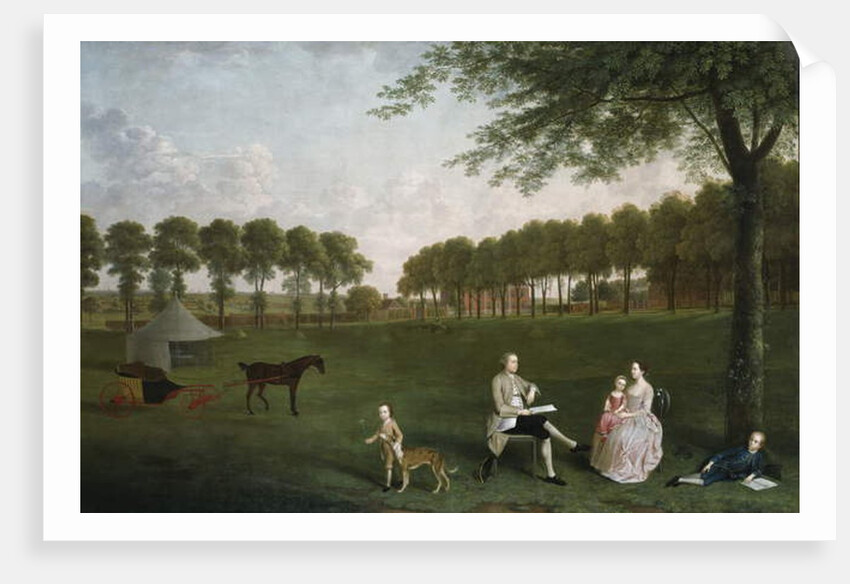 Sir John Shaw and his Family in the Park at Eltham Lodge, Kent, 1761 by Arthur Devis