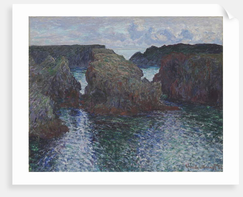 Rocks at Port-Goulphar, Belle-Île, 1886 by Claude Monet