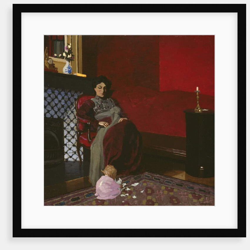 Madame Vallotton and her Niece, Germaine Aghion, 1899 by Felix Edouard Vallotton