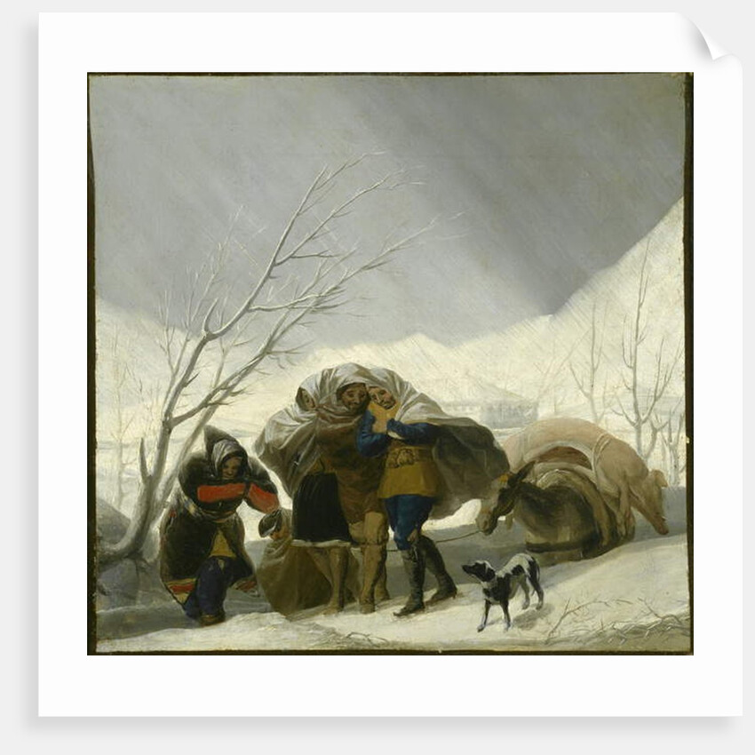 Winter Scene, c.1786 by Francisco Jose de Goya y Lucientes