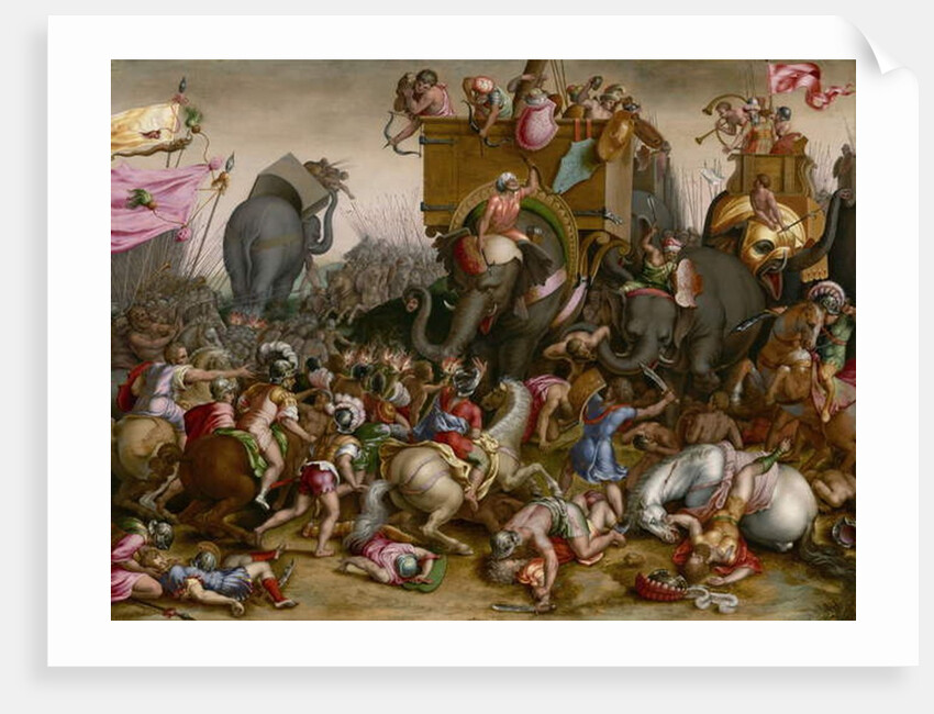 The Battle of Zama, after 1567 by Cornelis (after) Cort