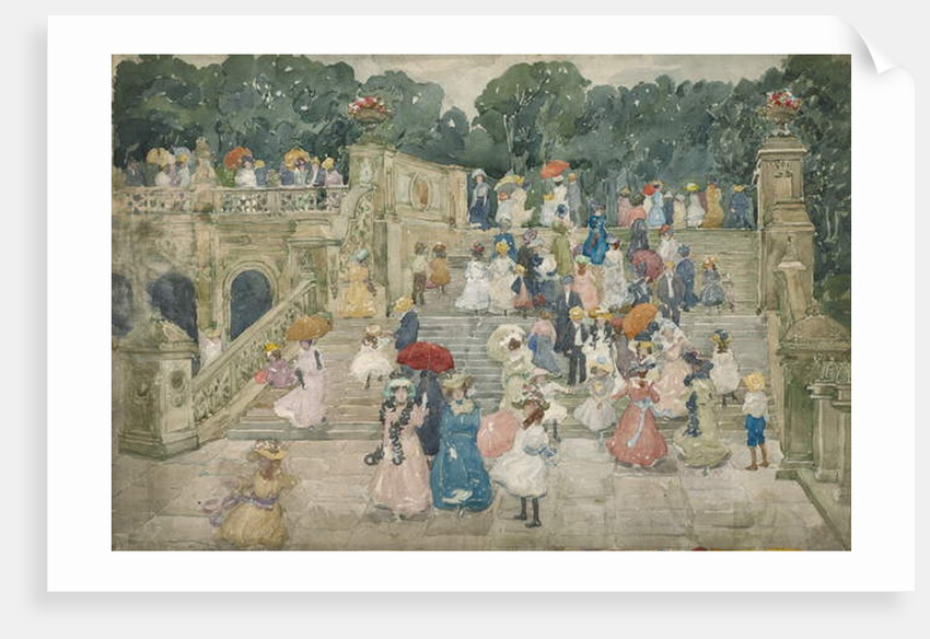 The Terrace Bridge, Central Park, 1901 by Maurice Brazil Prendergast