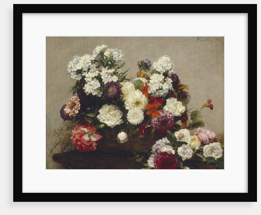 Still Life with Flowers, 1881 by Ignace Henri Jean Fantin-Latour