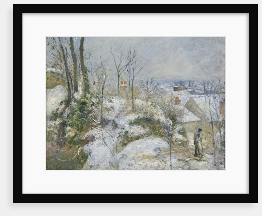 Rabbit Warren at Pontoise, Snow, 1879 by Camille Pissarro