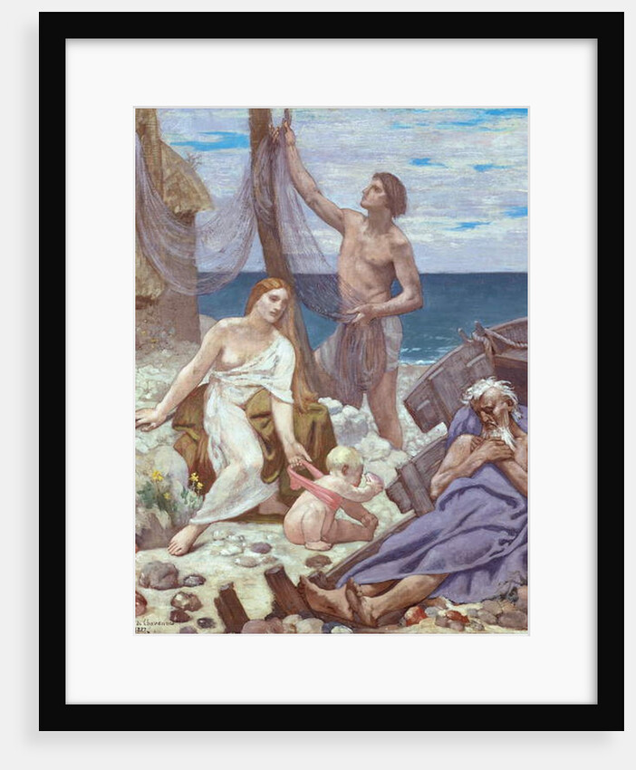 The Fisherman's Family, 1887 by Pierre Puvis de Chavannes