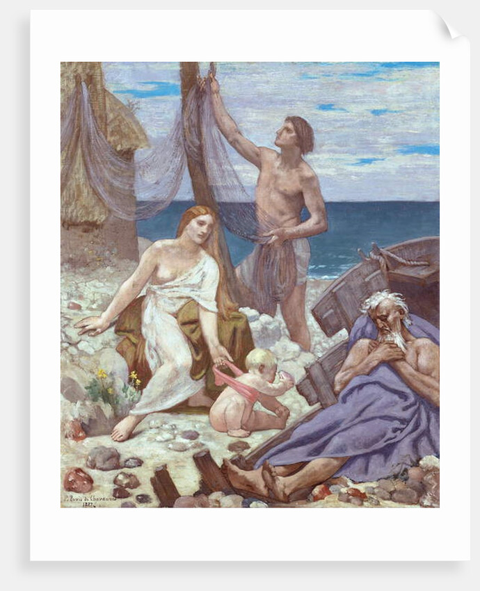 The Fisherman's Family, 1887 by Pierre Puvis de Chavannes