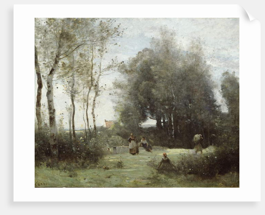 Arleux-Palluel, The Bridge of Trysts, 187172 by Jean Baptiste Camille Corot