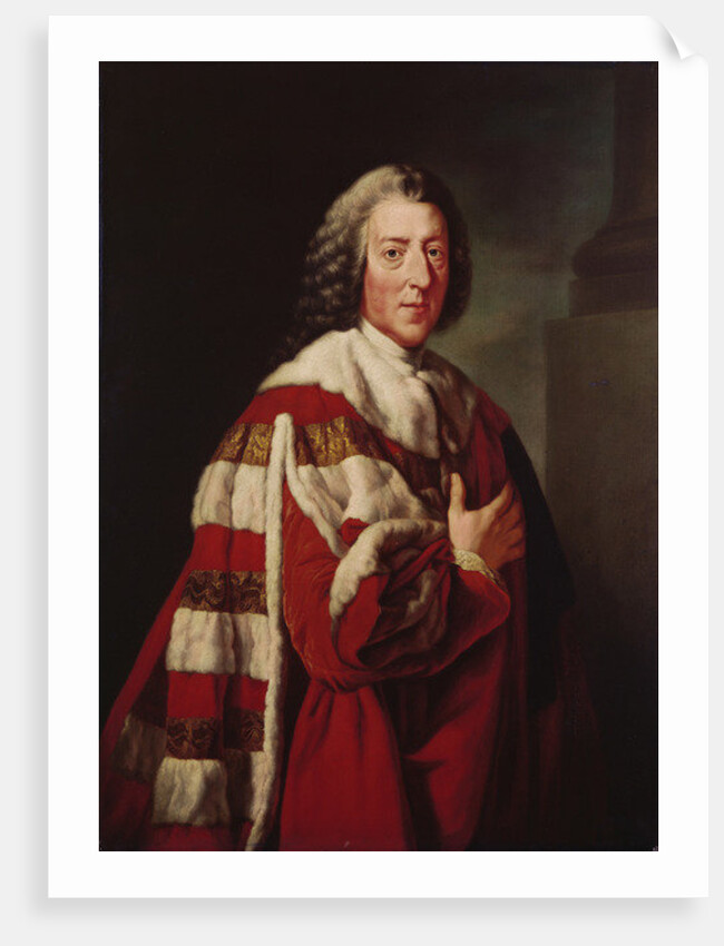 William Pitt, 1st Earl of Chatham, 1772 by Richard (after) Brompton