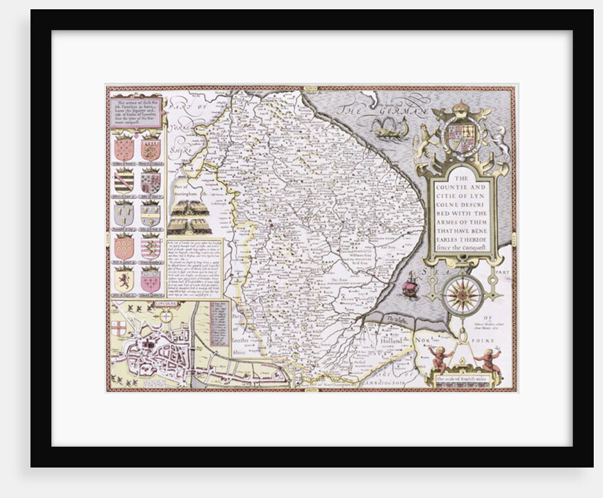 The Countie and Citie of Lyncolne by John Speed