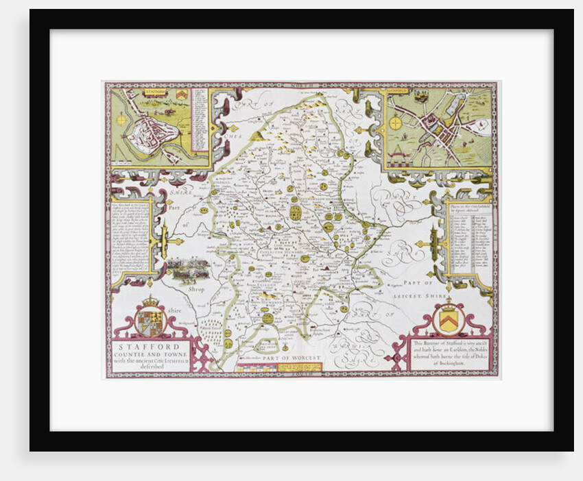 Stafford County and Town by John Speed