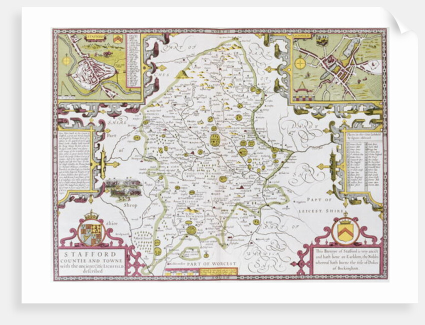 Stafford County and Town by John Speed