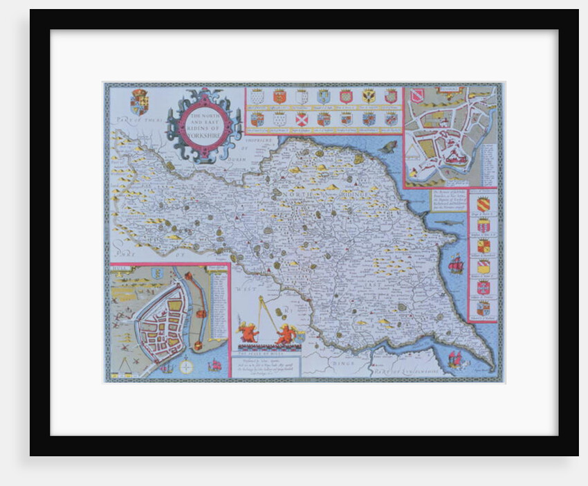 The North and East Ridings of Yorkshire by John Speed