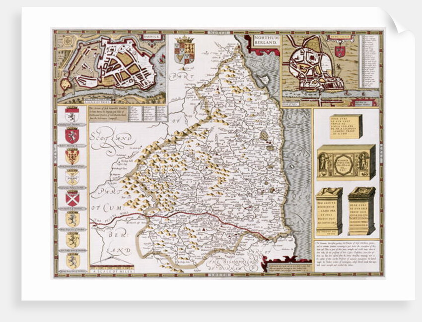 Northumberland by John Speed