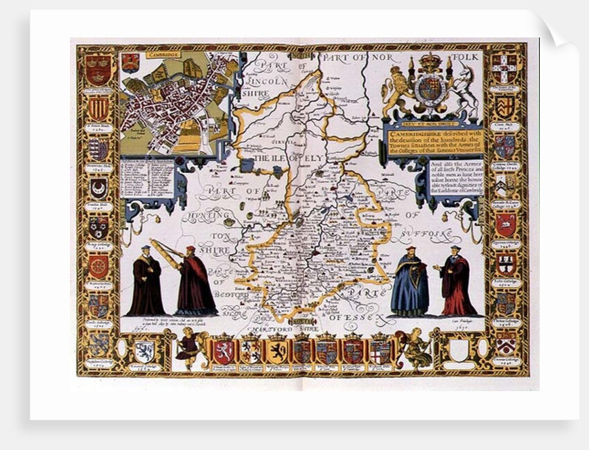 Cambridgeshire by John Speed