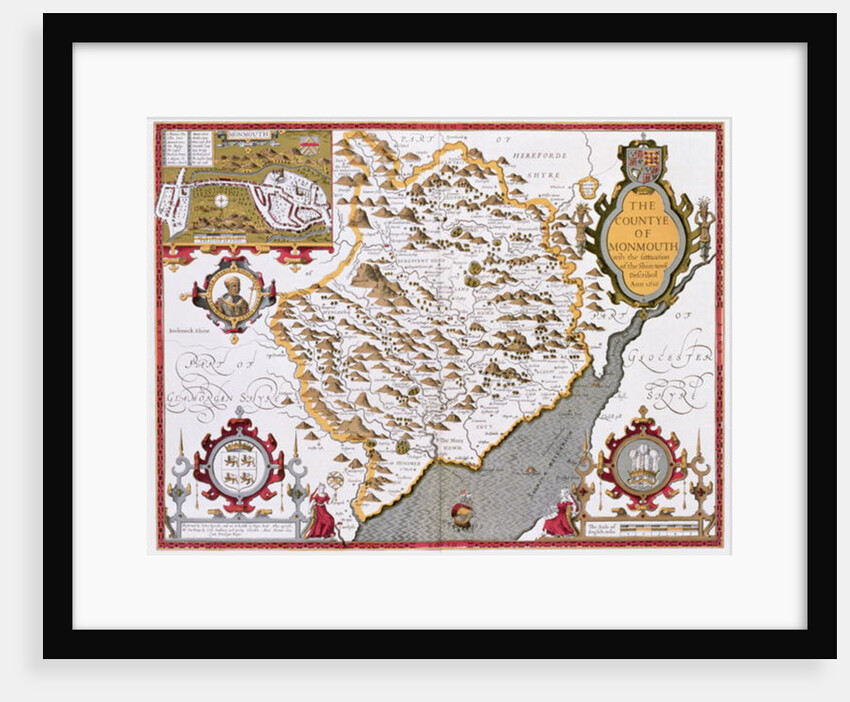 The Countye of Monmouth by John Speed