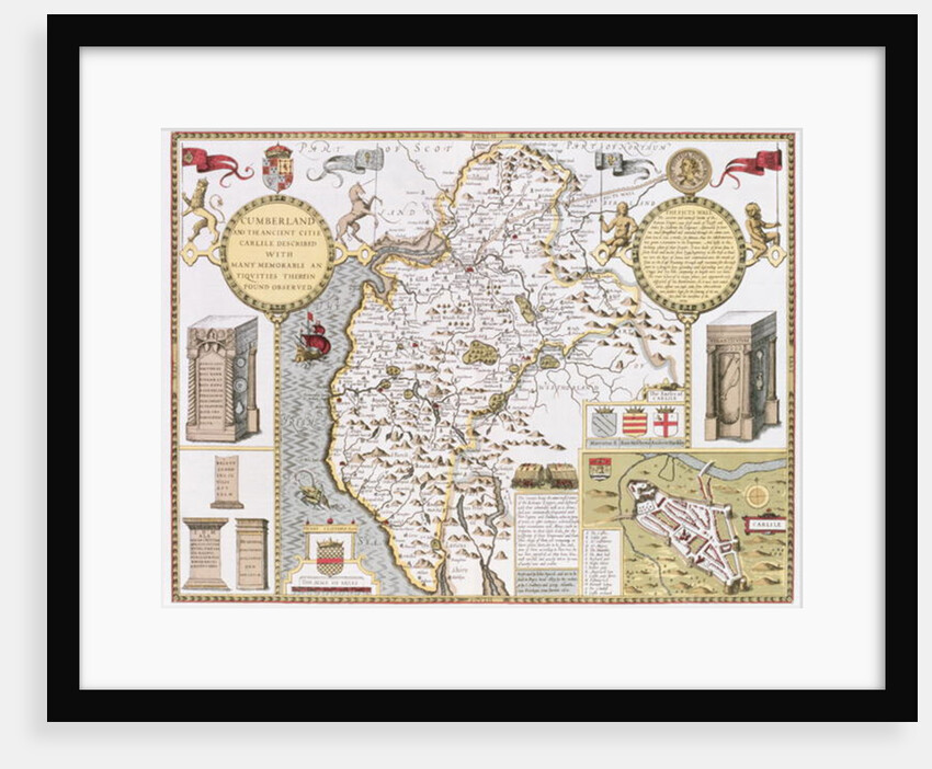 Cumberland and the Ancient City of Carlile by John Speed