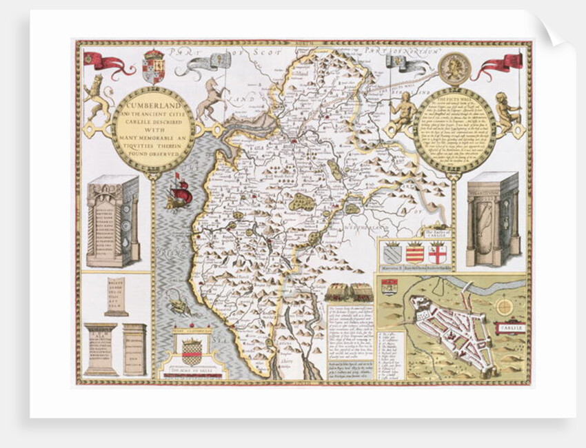 Cumberland and the Ancient City of Carlile by John Speed